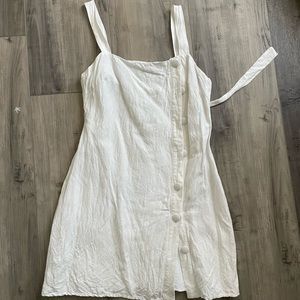 Sabo Skirt White Linen Dress